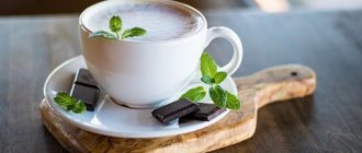 coffee and mint