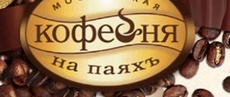Review of coffee TM Moscow coffee shop on shares